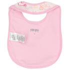 Baby Girls Pink Logo & Animals Babygrows Gift Set, 1, hi-res